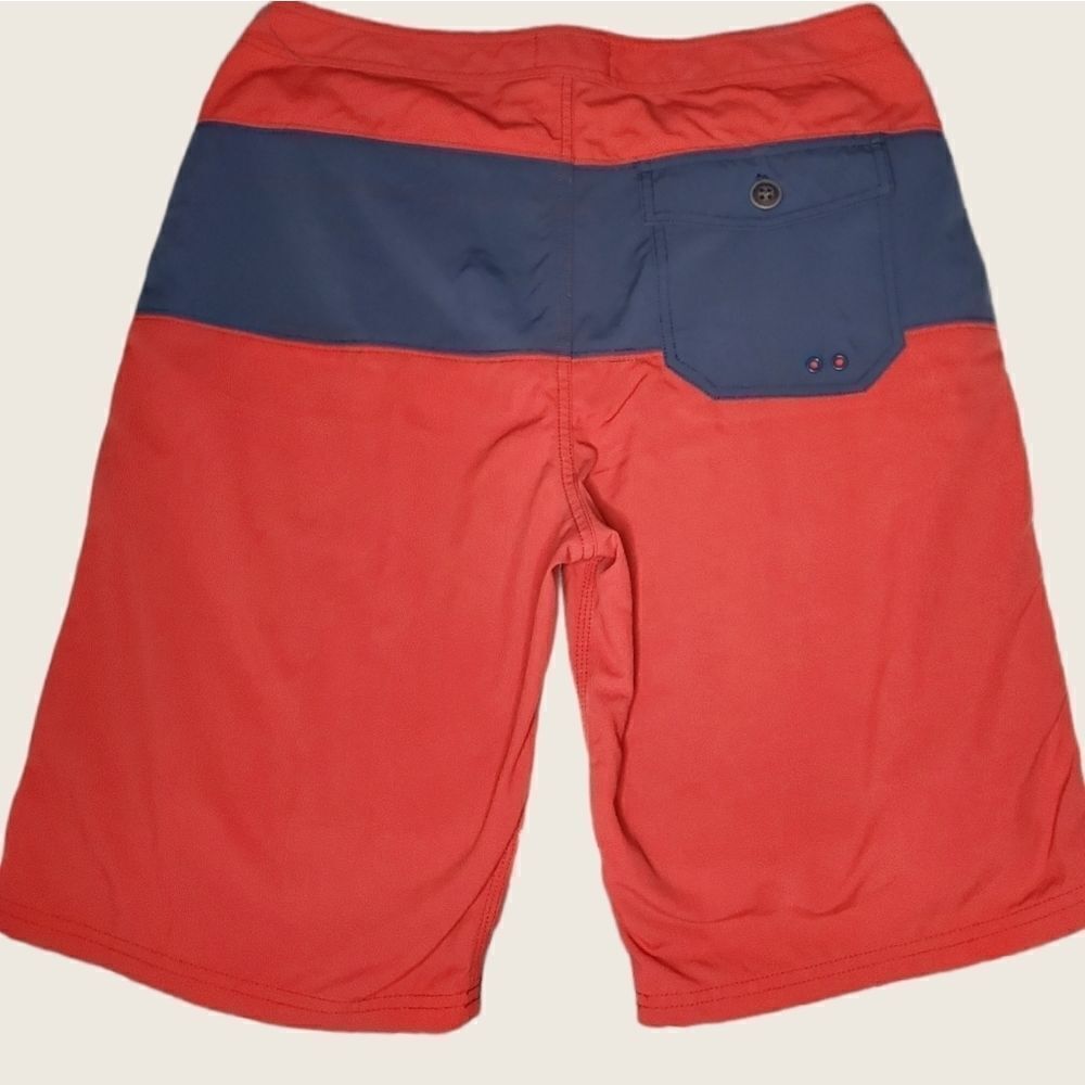 NÜCO RED AND BLUE COLORBLOCK SWIM TRUNK - Picture 2 of 10